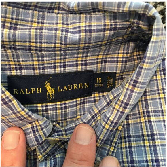 Ralph Lauren Dress Shirt size 15 32/33 - Picture 2 of 3